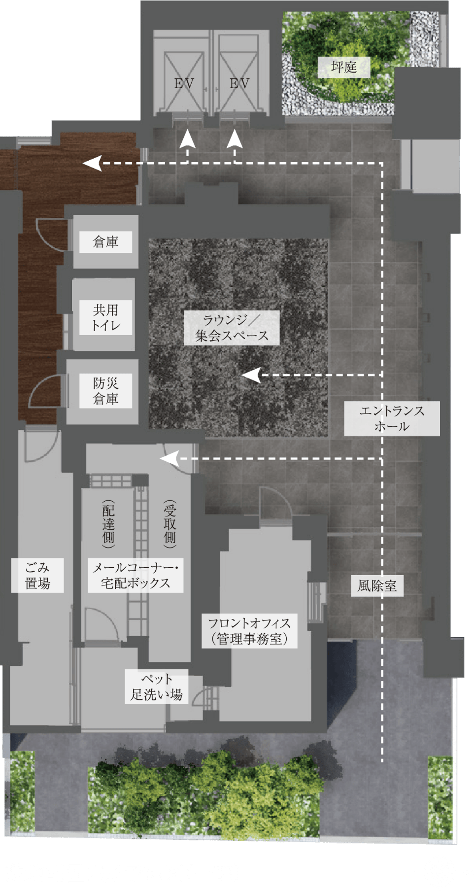 敷地配置完成予想図（一部）